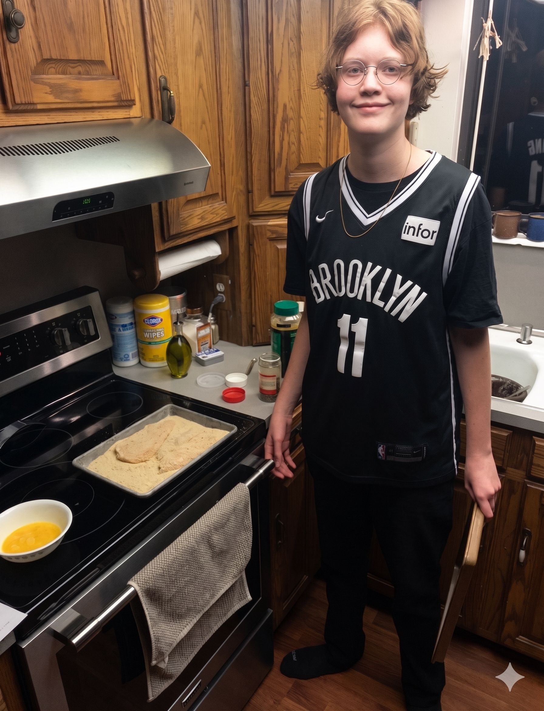 Connor catering with Smokey Sasquatch